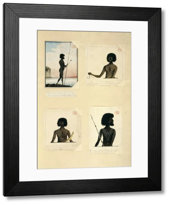 Framed Print : Drawings 54-57 from the Watling Collection Framed Print : Drawings 54-57 from the Watling Collection