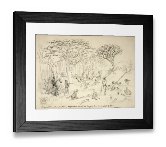Framed Print : Cutting a road through the bush Framed Print : Cutting a road through the bush