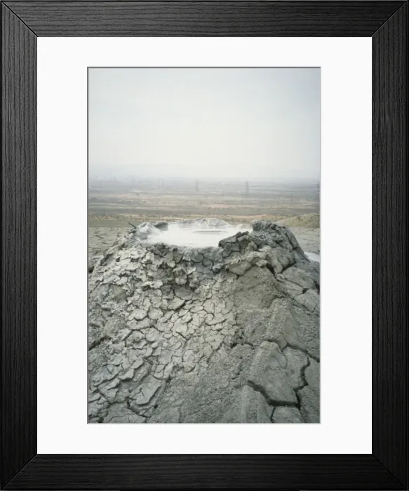 Framed Print : Mud volcanoes vent, Baku 1992 Framed Print : Mud volcanoes vent, Baku 1992