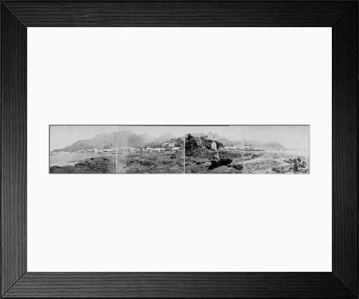 Framed Print : Panoramic: Levuka, Fji Islands Framed Print : Panoramic: Levuka, Fji Islands