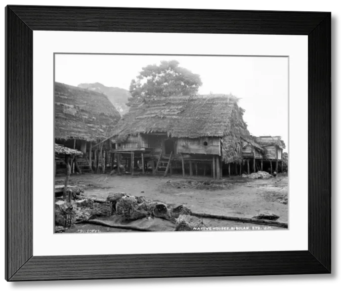 Framed Print : Native Houses, Ki Dulan, Moluccas Framed Print : Native Houses, Ki Dulan, Moluccas