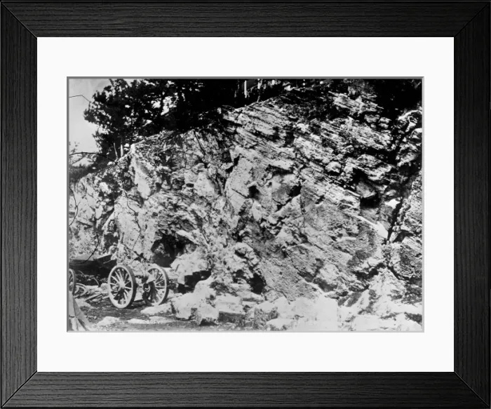 Framed Print : Rock structure, Burmuda 1873 Framed Print : Rock structure, Burmuda 1873