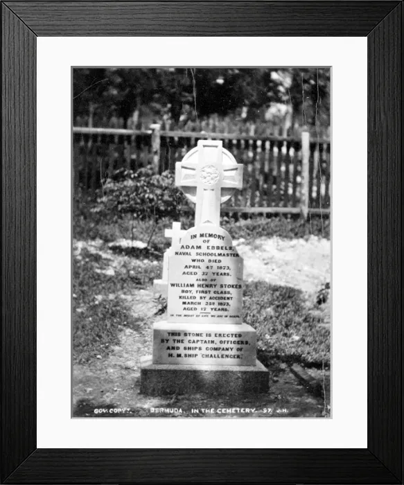 Framed Print : Tomb of Ebbels and Stokes, Bermuda 1873 Framed Print : Tomb of Ebbels and Stokes, Bermuda 1873