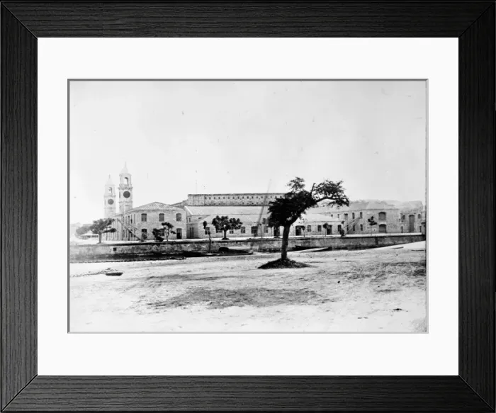 Framed Print : The dockyards in Bermuda 1873 Framed Print : The dockyards in Bermuda 1873