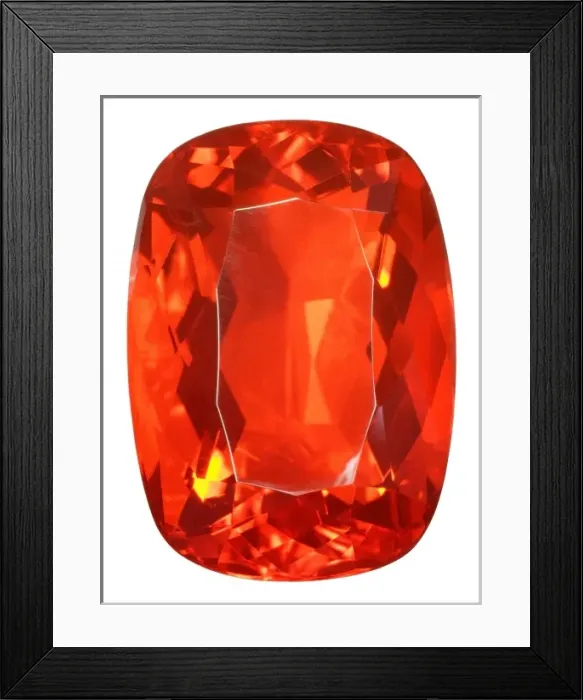 Framed Print : Birthstone Series: Fire Opal Framed Print : Birthstone Series: Fire Opal