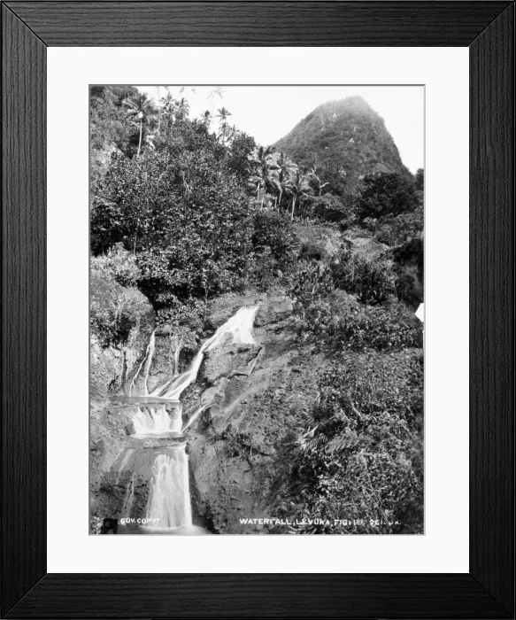 Framed Print : Waterfall, Levuka, Fiji Islands Framed Print : Waterfall, Levuka, Fiji Islands