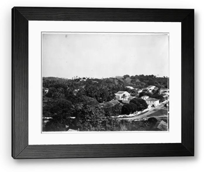 Framed Print : The harbour at Bahia, Brazil, South America 1873 Framed Print : The harbour at Bahia, Brazil, South America 1873