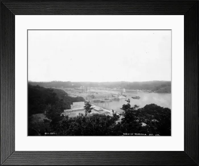 Framed Print : View of Yokosuka, Japan Framed Print : View of Yokosuka, Japan