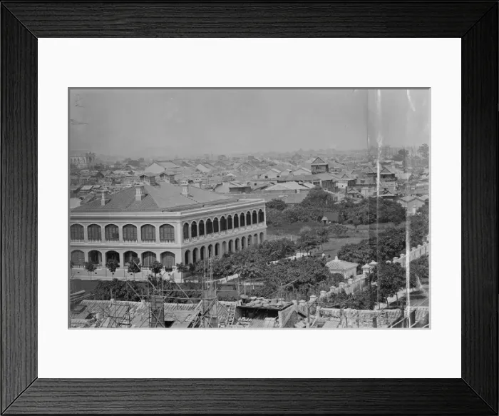 Framed Print : Harbour near Shameen Island, Canton, Guangdong, China Framed Print : Harbour near Shameen Island, Canton, Guangdong, China