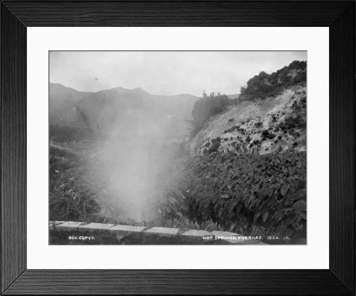 Framed Print : Hot spring Fuernaz, Azores 1873 Framed Print : Hot spring Fuernaz, Azores 1873