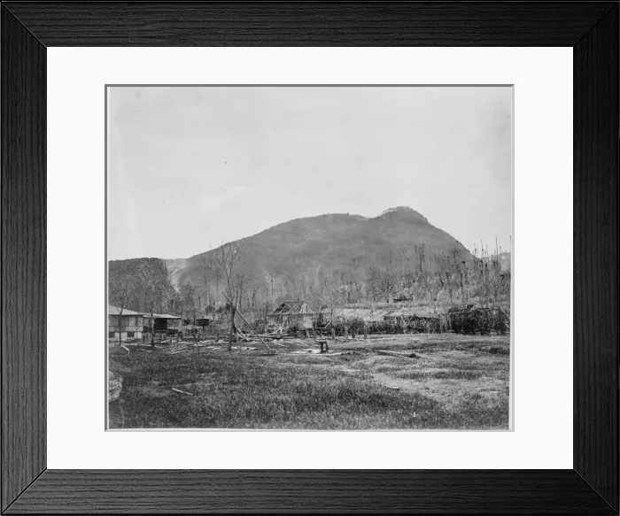 Framed Print : Storm damaged houses beside coast Framed Print : Storm damaged houses beside coast