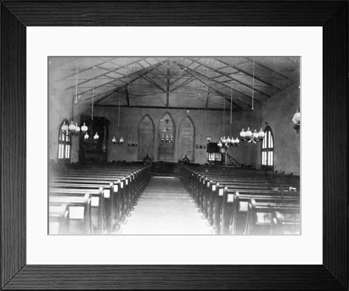Framed Print : Inside the Dockyard Church, Bermuda 1873 Framed Print : Inside the Dockyard Church, Bermuda 1873