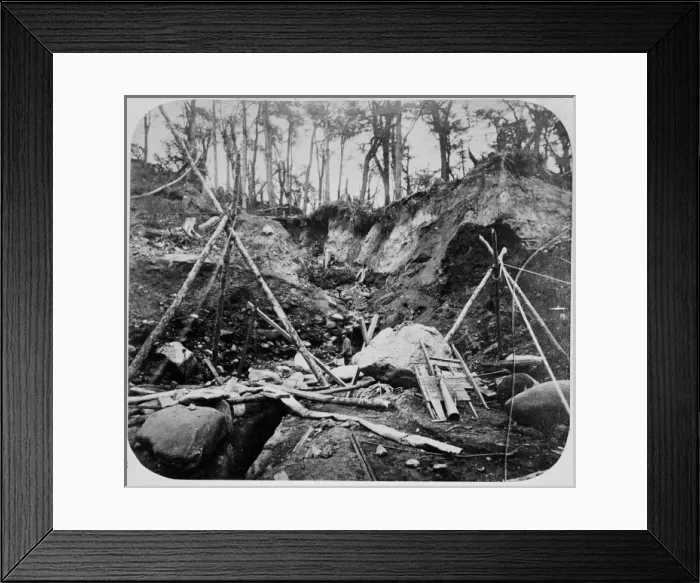 Framed Print : Gold washing at gold mine, Sandy Point, Strait of Magellan Framed Print : Gold washing at gold mine, Sandy Point, Strait of Magellan