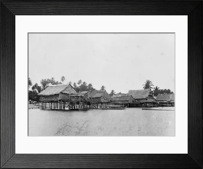 Framed Print : Village at Dobbo, Moluccas, Indonesia Framed Print : Village at Dobbo, Moluccas, Indonesia
