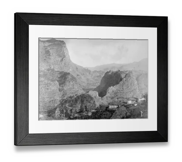 Framed Print : Distant view across valley, c. 1870 Framed Print : Distant view across valley, c. 1870