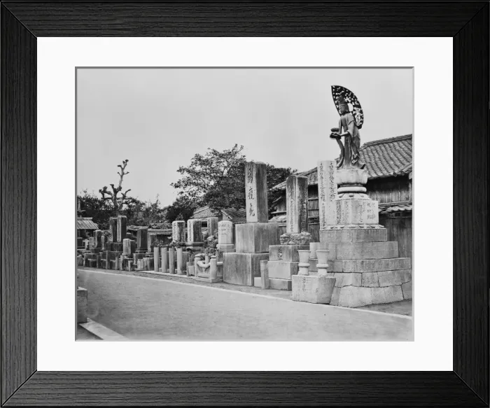 Framed Print : Cemetery. A photograph taken during the voyage of H.M.S Framed Print : Cemetery. A photograph taken during the voyage of H.M.S