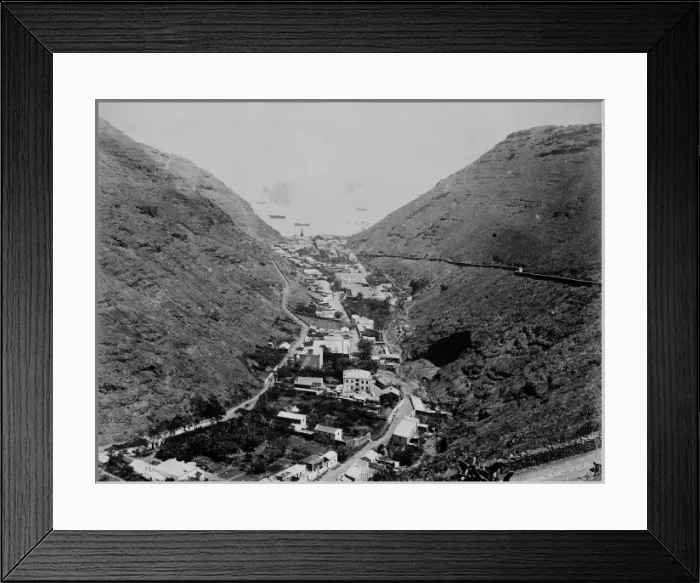 Framed Print : St. Helena, looking out to sea, c. 1870 Framed Print : St. Helena, looking out to sea, c. 1870