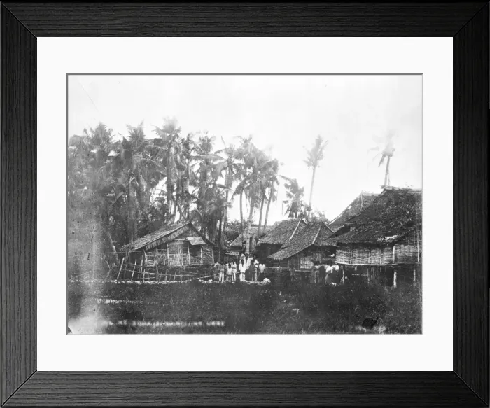 Framed Print : Native huts, Philippines Framed Print : Native huts, Philippines