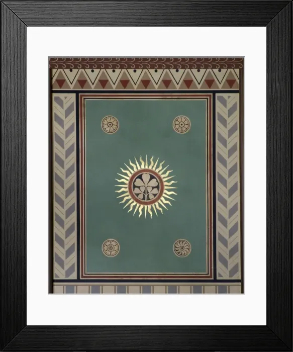 Framed Print : Decorative ceiling panel Framed Print : Decorative ceiling panel