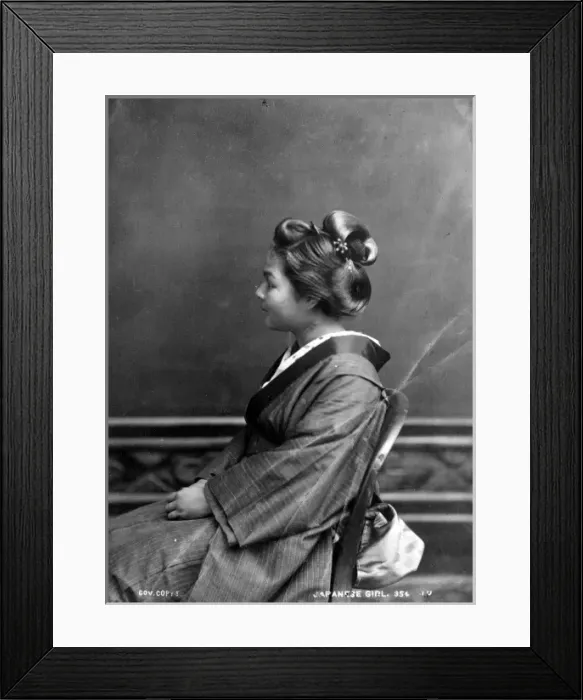 Framed Print : Japanese girl, Io Tahasan, Miss Bamboo. Japan Framed Print : Japanese girl, Io Tahasan, Miss Bamboo. Japan