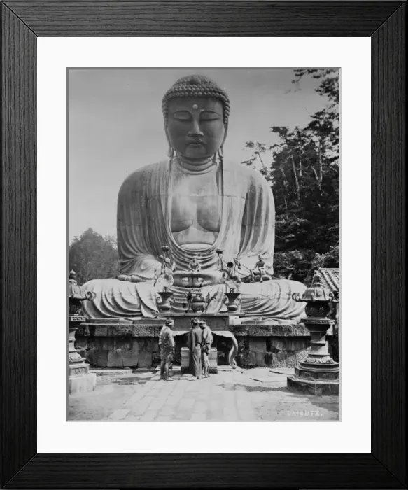 Framed Print : Daibutz; a bronze statue of Buddha, Kamakura, Japan Framed Print : Daibutz; a bronze statue of Buddha, Kamakura, Japan