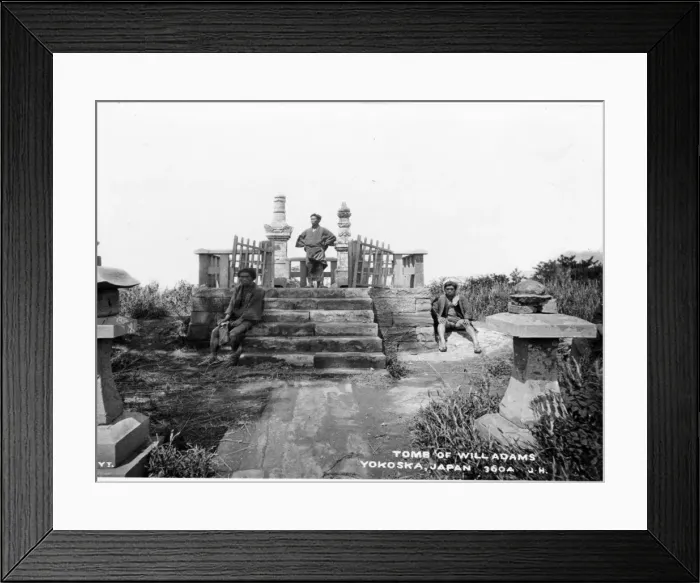 Framed Print : Tomb of Will Adams, First Englishman in Japan. Japan Framed Print : Tomb of Will Adams, First Englishman in Japan. Japan