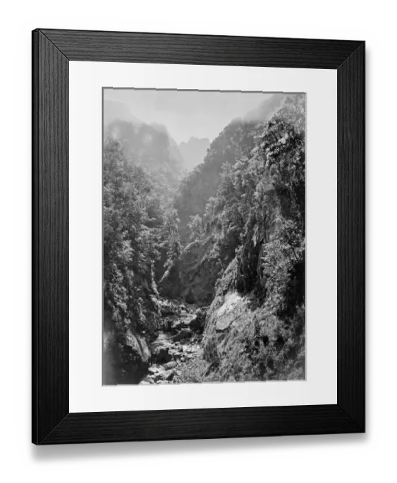 Framed Print : Mountain gorge, Madeira, Portugal, c. 1870 Framed Print : Mountain gorge, Madeira, Portugal, c. 1870
