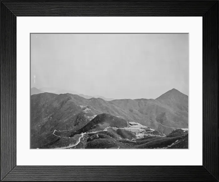 Framed Print : Winding road towards a peak, c. 1870 Framed Print : Winding road towards a peak, c. 1870