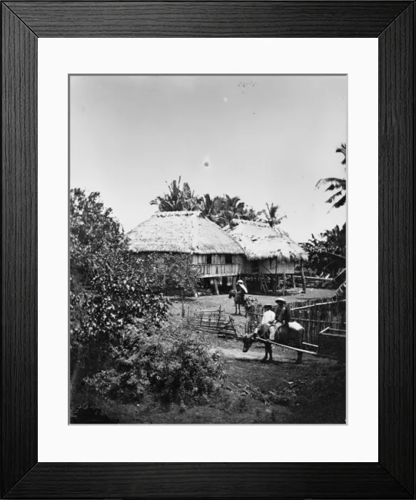 Framed Print : House on tobacco plantation, Philippines Framed Print : House on tobacco plantation, Philippines