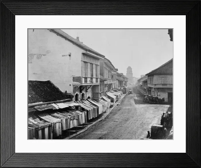 Framed Print : Covered stalls, China Framed Print : Covered stalls, China