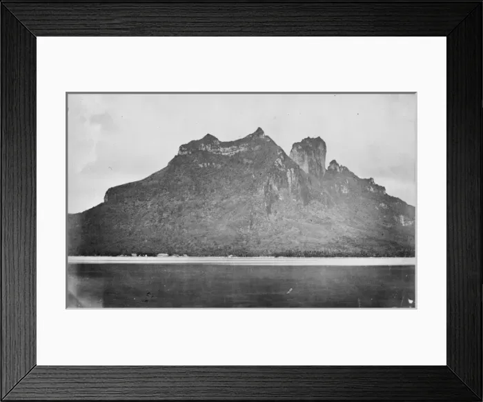 Framed Print : Bora Bora Island, Society Islands, c. 1870