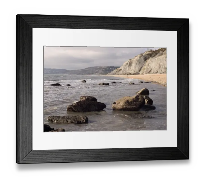 Framed Print : Excavating at Charmouth Framed Print : Excavating at Charmouth