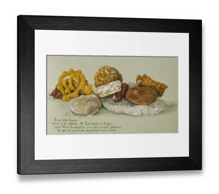 Framed Print : Some of the sweets beloved of the native Framed Print : Some of the sweets beloved of the native