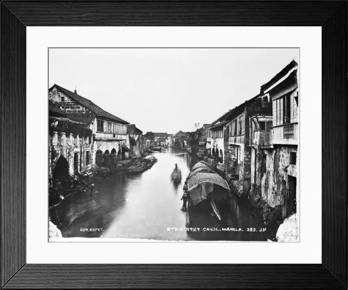 Framed Print : Bye Street canal, Manila, Luzon, Philippines Framed Print : Bye Street canal, Manila, Luzon, Philippines