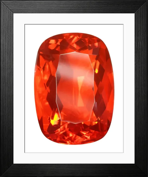 Framed Print : Birthstone Series: Fire Opal Framed Print : Birthstone Series: Fire Opal