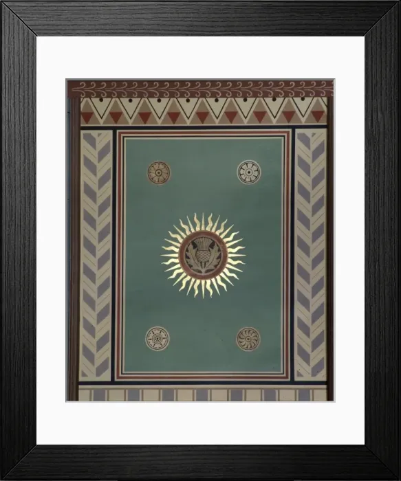 Framed Print : Decorative ceiling panel Framed Print : Decorative ceiling panel