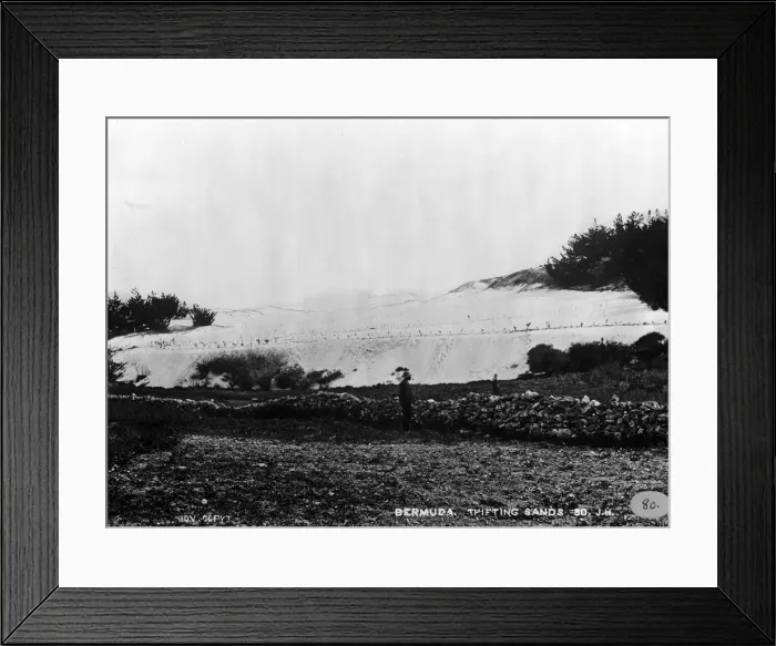 Framed Print : Sand hills in Bermuda 1873 Framed Print : Sand hills in Bermuda 1873
