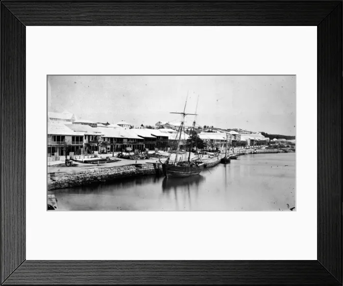 Framed Print : Hauptstrasse, Hamilton, Bermuda 1873 Framed Print : Hauptstrasse, Hamilton, Bermuda 1873