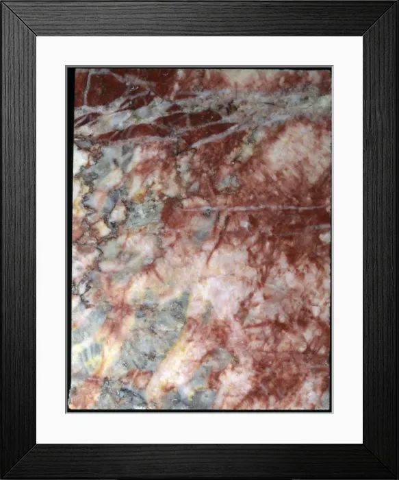 Framed Print : Marble. Specimen number BM 55451, from Midleton, County Cork, Ireland Framed Print : Marble. Specimen number BM 55451, from Midleton, County Cork, Ireland