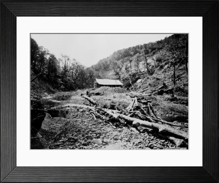 Framed Print : Coal mine at Sandy Point, Strait of Magellan Framed Print : Coal mine at Sandy Point, Strait of Magellan