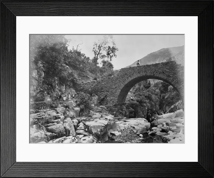 Framed Print : Bridge over stream bed Framed Print : Bridge over stream bed