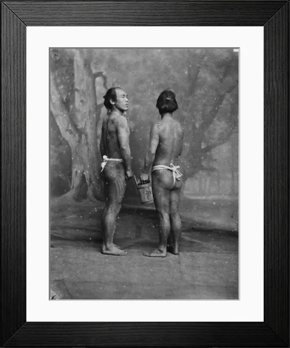 Framed Print : Two tattooed men, Japan Framed Print : Two tattooed men, Japan