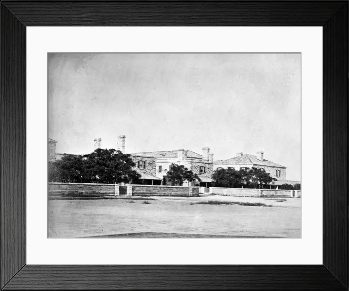 Framed Print : Officers Residence at Bermuda Dockyards 1873 Framed Print : Officers Residence at Bermuda Dockyards 1873