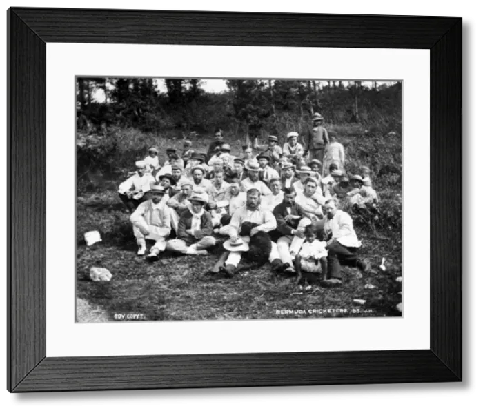 Framed Print : Bermuda Cricketers, Bermuda (1873) Framed Print : Bermuda Cricketers, Bermuda (1873)