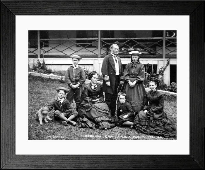 Framed Print : Captain Aplin and Family (1873) Framed Print : Captain Aplin and Family (1873)