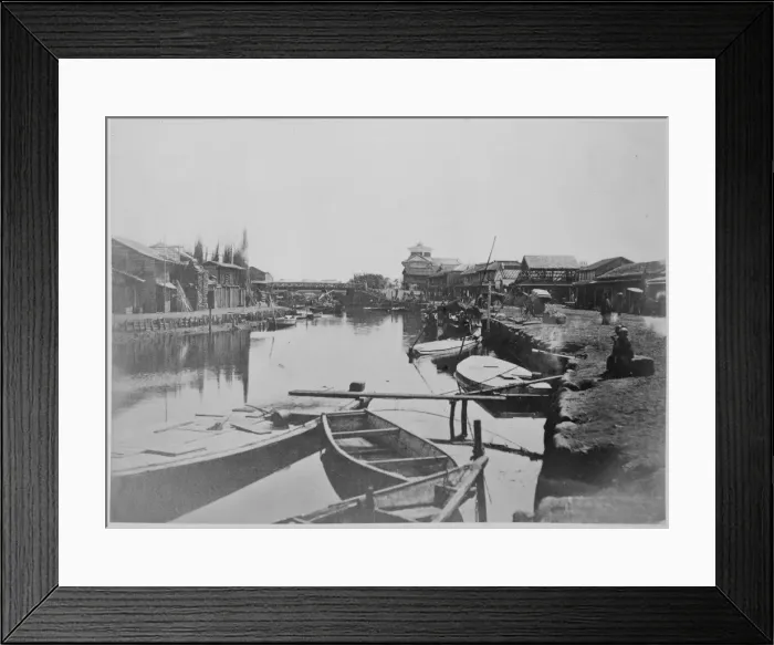 Framed Print : Canal scene Yokohama Framed Print : Canal scene Yokohama
