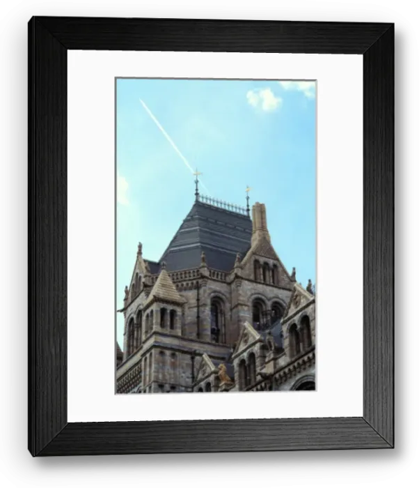 Framed Print : Detail view of the exterior of the Waterhouse Building Framed Print : Detail view of the exterior of the Waterhouse Building