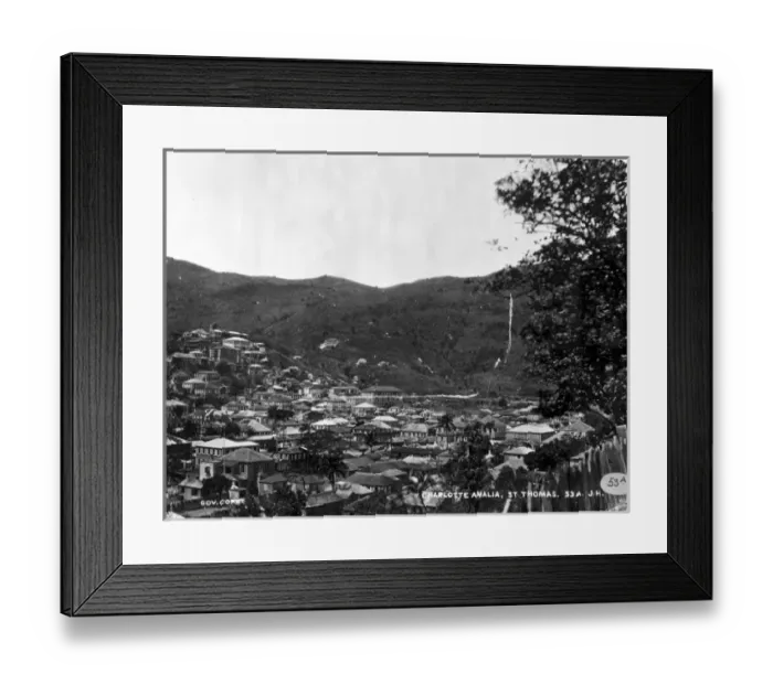 Framed Print : Charlotte Amalia, St. Thomas, West Indies 1873 Framed Print : Charlotte Amalia, St. Thomas, West Indies 1873