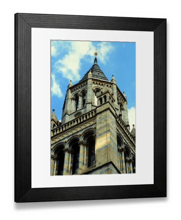 Framed Print : Detail view of the exterior of the Waterhouse Building Framed Print : Detail view of the exterior of the Waterhouse Building