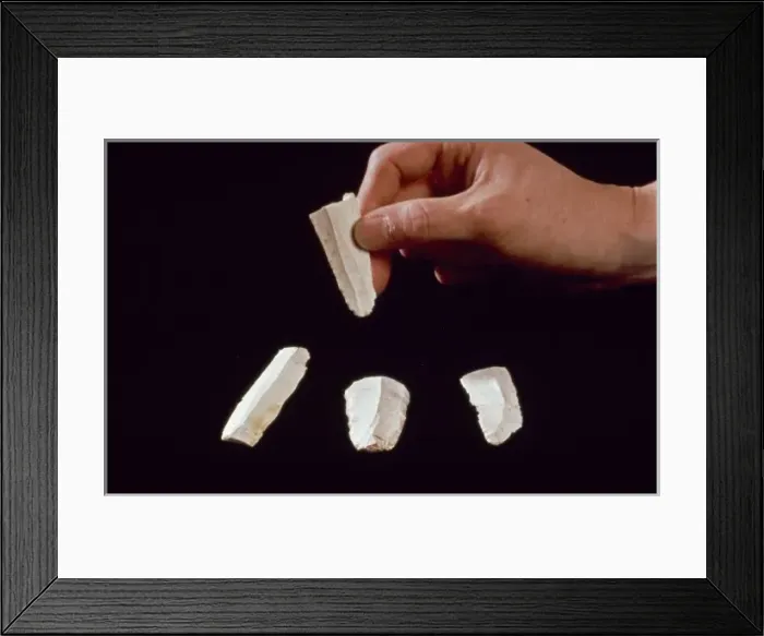 Framed Print : Flint artifact (Goughs Cave) Framed Print : Flint artifact (Goughs Cave)